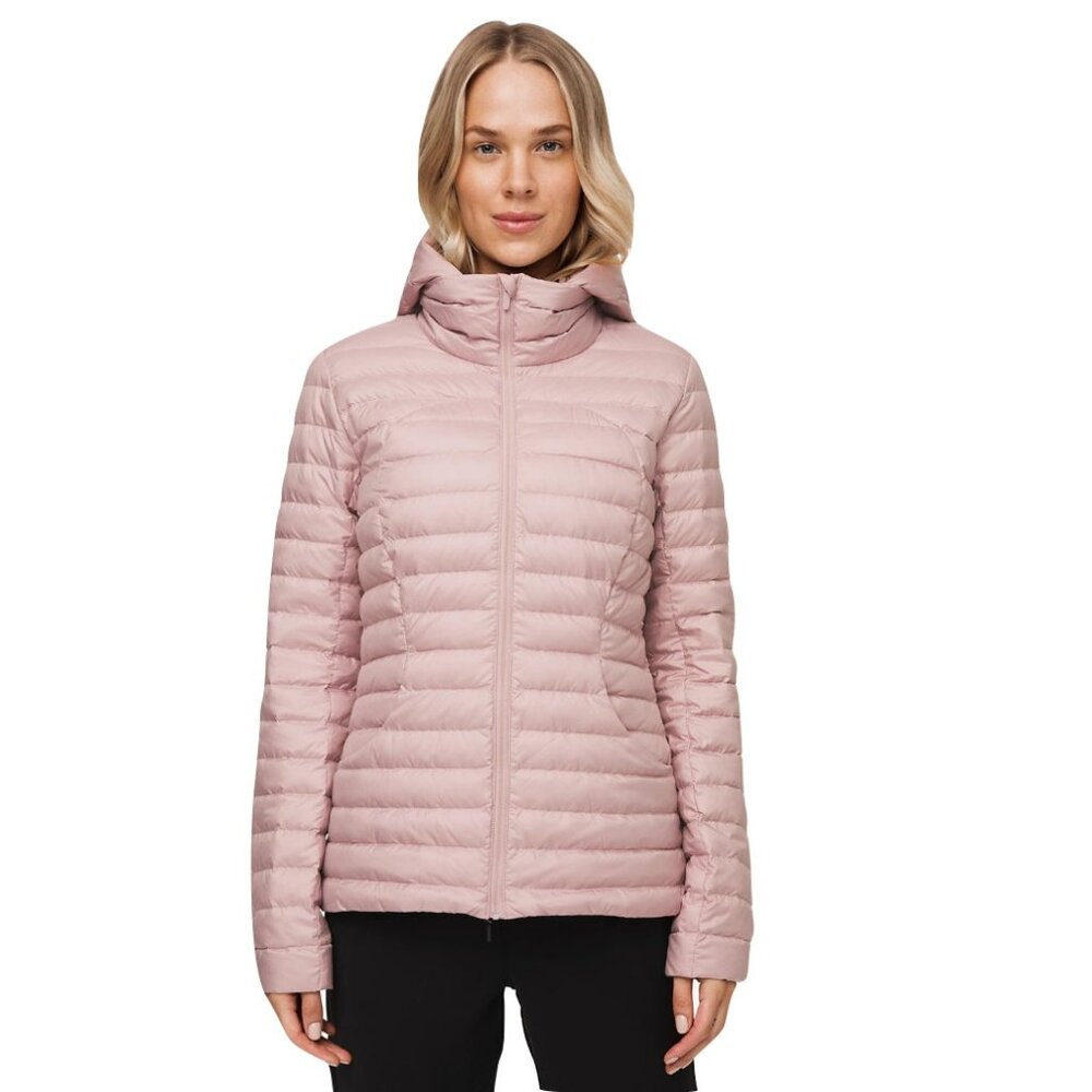 Lululemon Women's Pink Pack It Down 700-Down-Fill Hooded Puffer Jacket Size 2